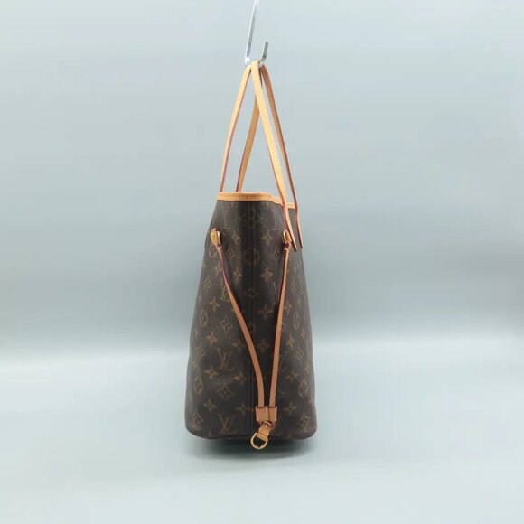 100% Authentic Louis Vuitton Neverfull MM Brown W/P Monogram Canvas Shoulder Bag - Picture 4 of 12